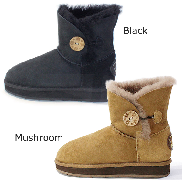 Yellow Earth（イエローアース） ムートンブーツ Button Low Boot 送料