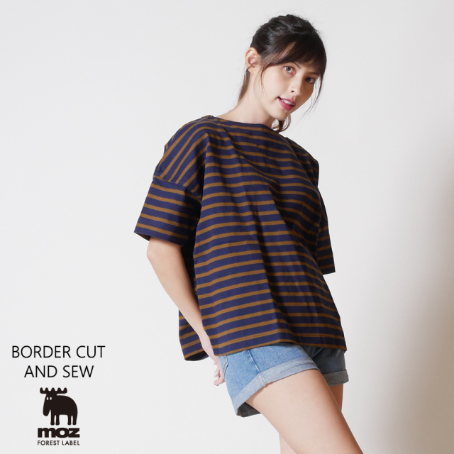 moz FOREST LABEL バスク生地 ボックスカットソー◇