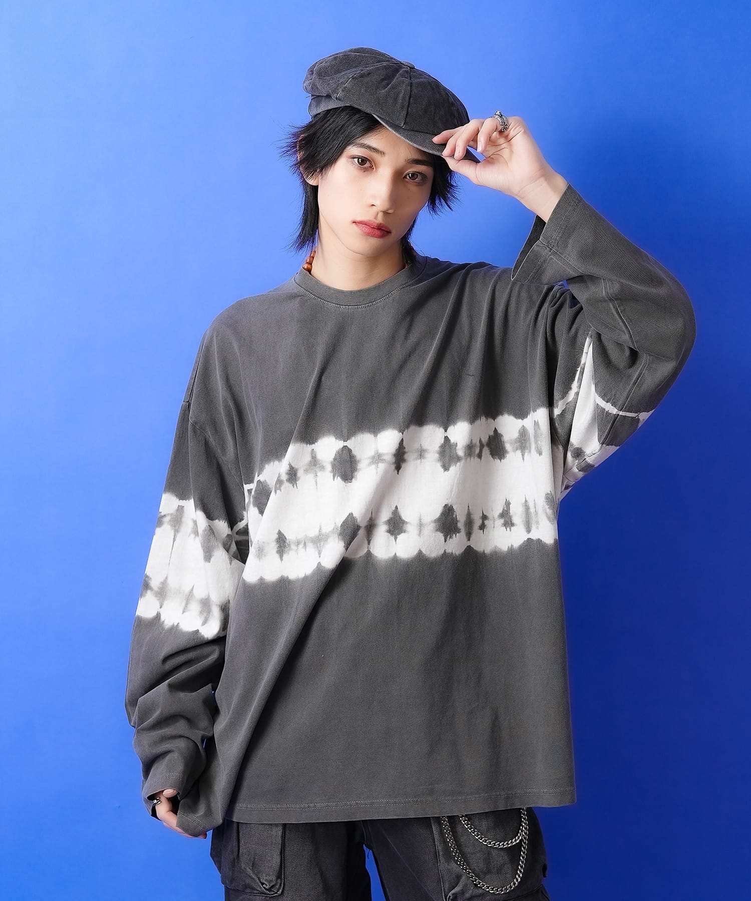 ミドルタイダイラインカットソー / メンズ レディース ユニセックス