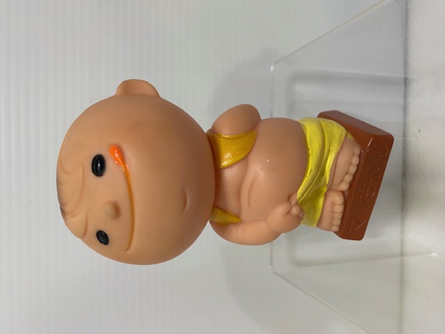 東洋水産☆マルちゃん☆ソフビ人形☆貯金箱 10．3cm 当時物 企業