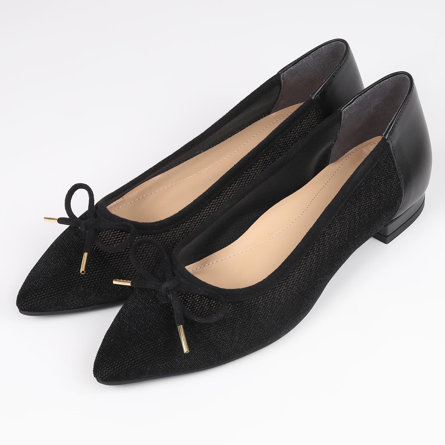 BARCLAY（バークレー）ポインテッドトゥメッシュバレエシューズ