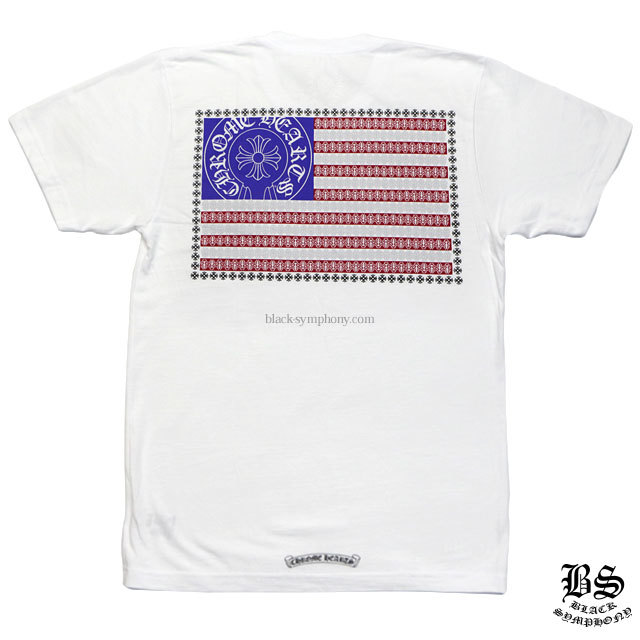 クロムハーツTシャツスターズ＆ストライプスホワイト|クロムハーツ通販