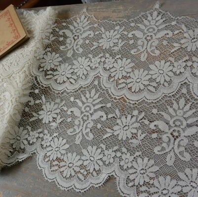 L2040 フランスアンティークレース/テープレース/ボーダーレース 幅広