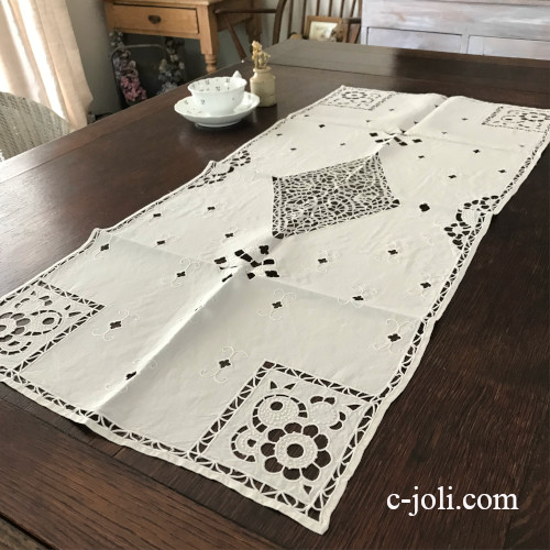テーブルランナー アンティーク セジョリ