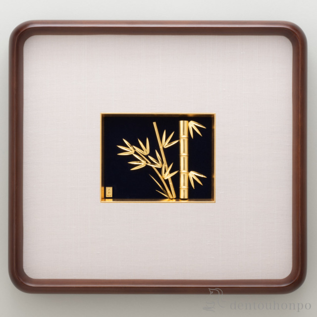 送料無料】 純金 貴金属画 竹 6g / 額縁 飾り フレーム 人気 おすすめ