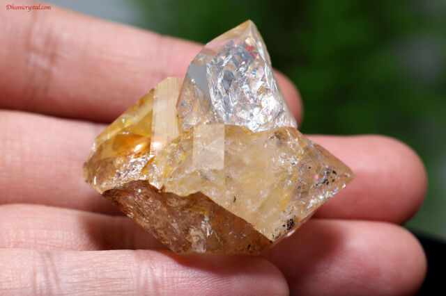 ゴールデン・ハーキマーダイヤモンド原石/虹入り(A815)