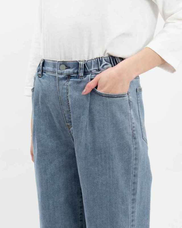 WWO 甘織デニムのタックパンツ 8114044｜ナチュラルファッション