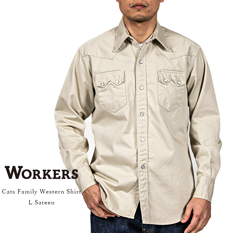 Workers ワーカーズ Cats Family Western Shirt キャッツファミリー