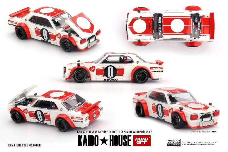 MINI GT 1/64 (ダイキャスト製) Nissan スカイライン 2000GT-R (KPGC10