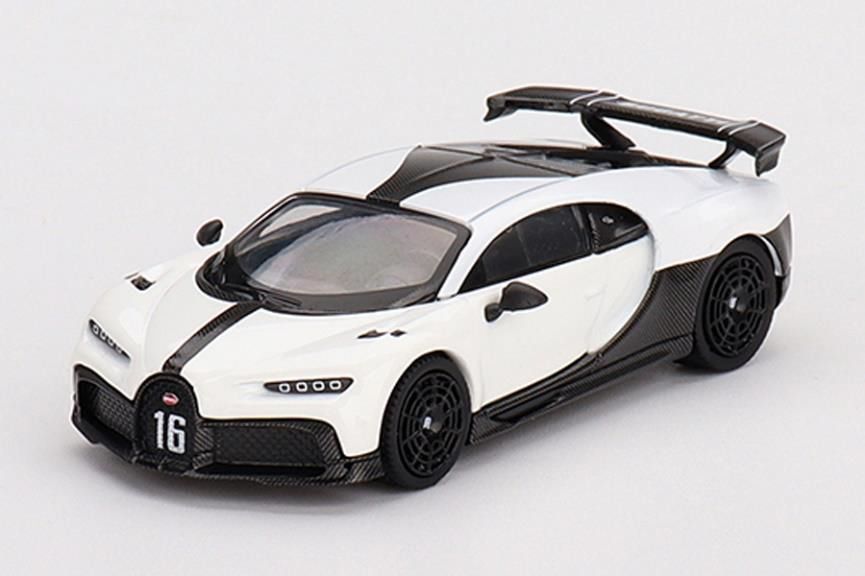 MINI GT 1/64 ブガッティ シロン ピュールスポール ホワイト(左