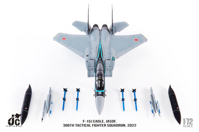 JCW 1/72 (ダイキャスト製) F-15J 航空自衛隊 第6航空団 306飛行隊