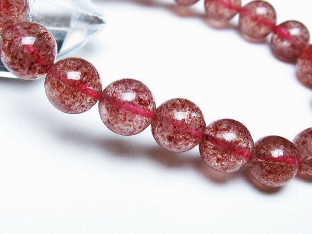 パワーストーン 天然石 アフリカンストロベリークォーツブレスレット