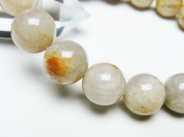 パワーストーン 天然石 ラビットヘアールチルブレスレット 12mm [T316