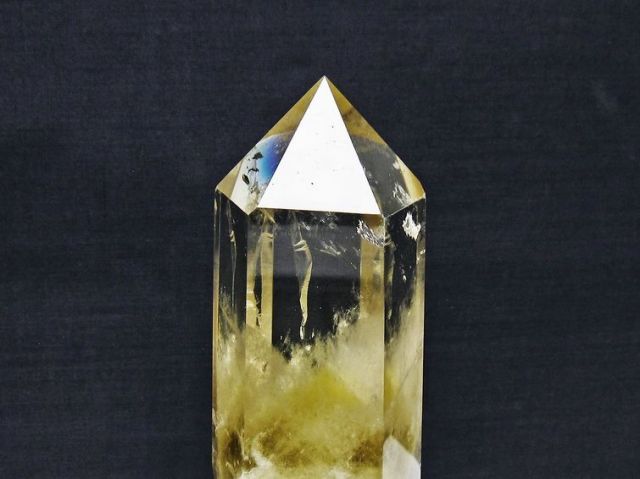 パワーストーン 天然石 シトリン水晶六角柱[T719-4995]