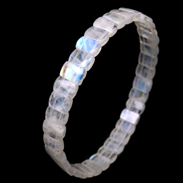 ムーンストーン バングル AAA 1点もの レディース 6月 誕生石 高品質