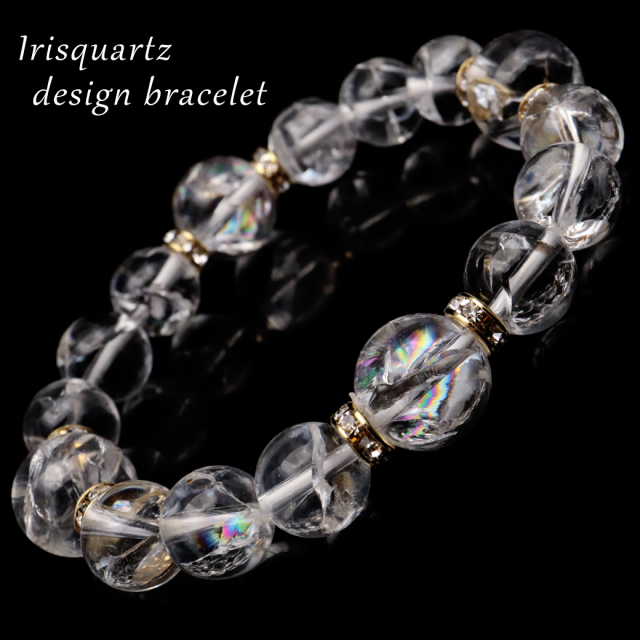 天然石ブレスレットタロ様2点おまとめアイリスクォーツ水晶ムーン