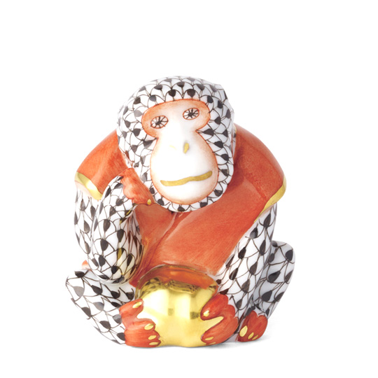 ヘレンド HEREND 干支シリーズ 猿の置物 Amazon.co.jp: おヘレンド