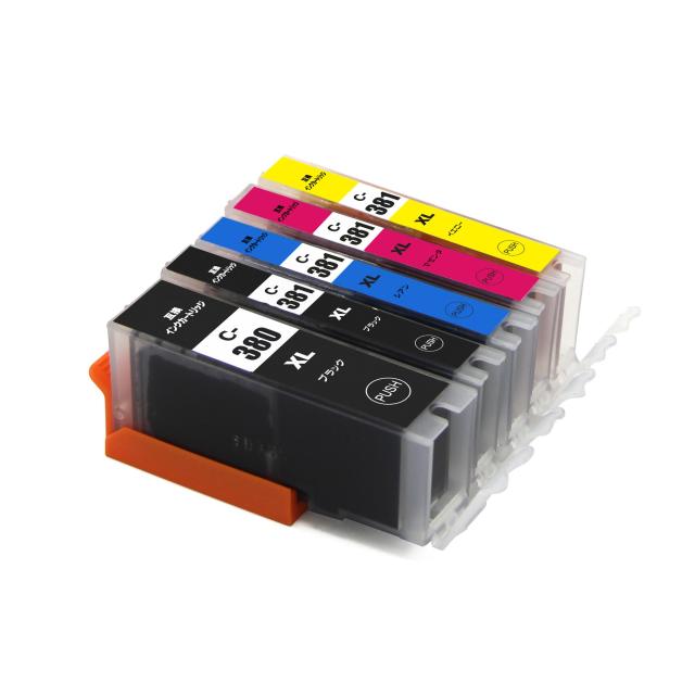 Canon(キヤノン)互換インクカートリッジ BCI-381XL+380XL/5MP 5色