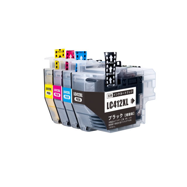 Brother(ブラザー)互換インクカートリッジ LC412XL-4PK 4色パック大