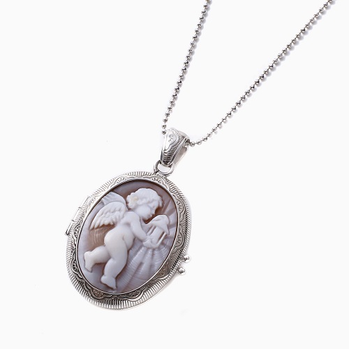 送料無料】【イタリア製】ITALY カメオ/CAMEO/シェルカメオ Pendant