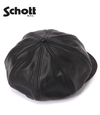 Schott ショット シープスキン|キャスケット|ニュースボーイキャップ