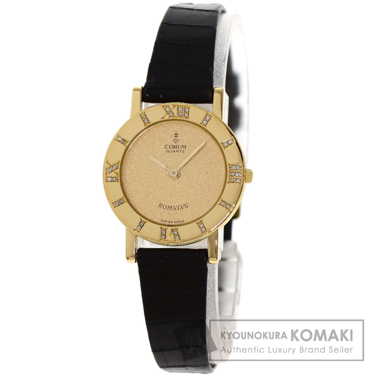 CORUM コルム 30.111.65 ロムルス 腕時計 K18イエローゴールド/革
