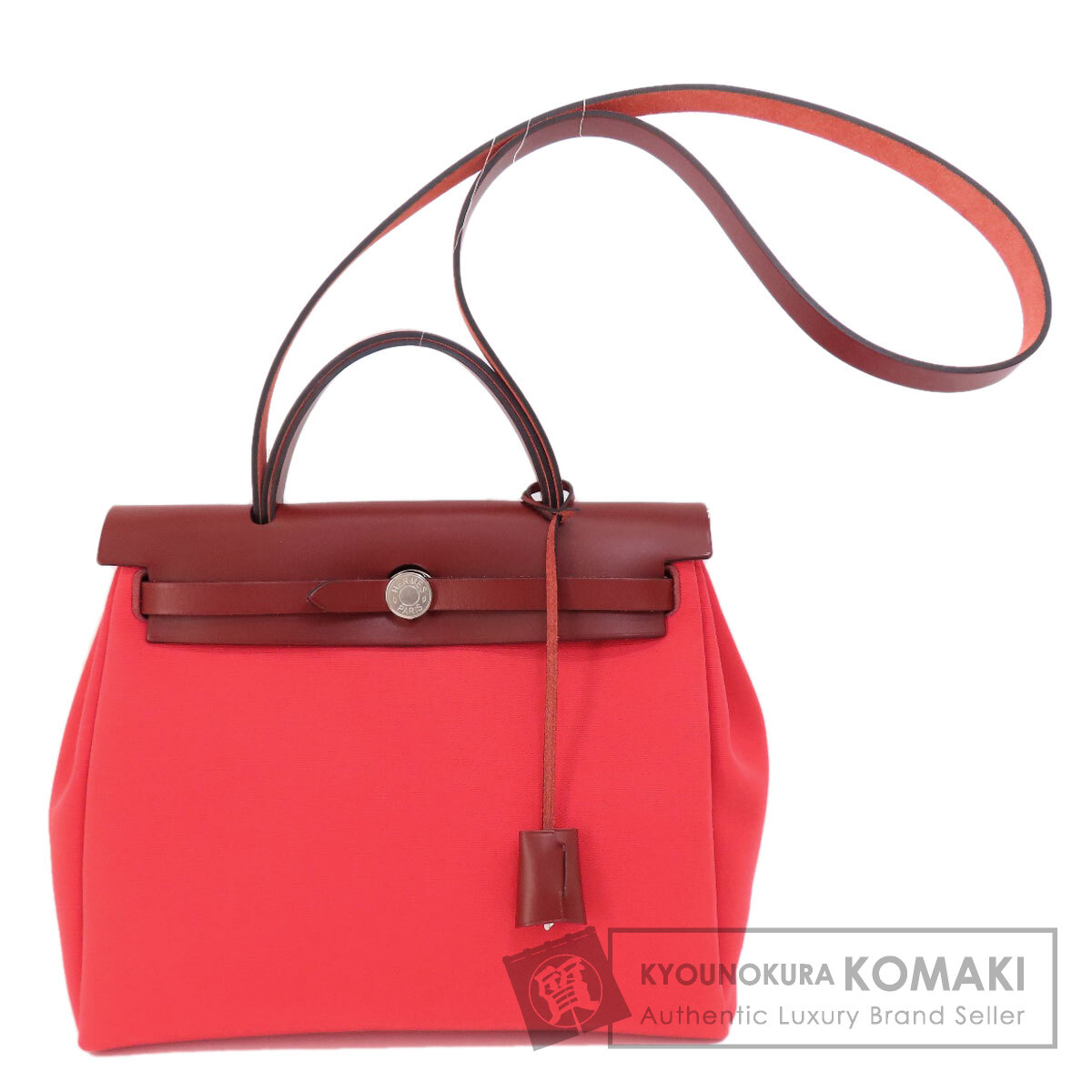 HERMES エルメス エールバッグジップPM レッド シルバー金具