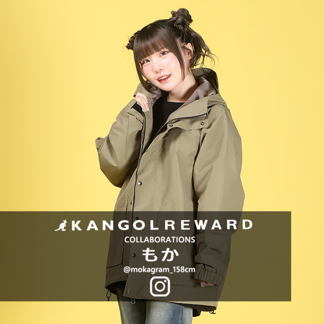 完全受注生産】 もか×KANGOL REWARDコラボ企画第3弾！ マウンテンパーカー