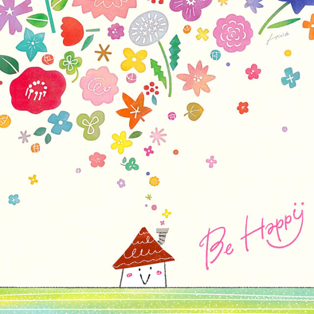 絵画 花束 ブーケ インテリア 「Happy Bouquet」 玄関 風水 リビング