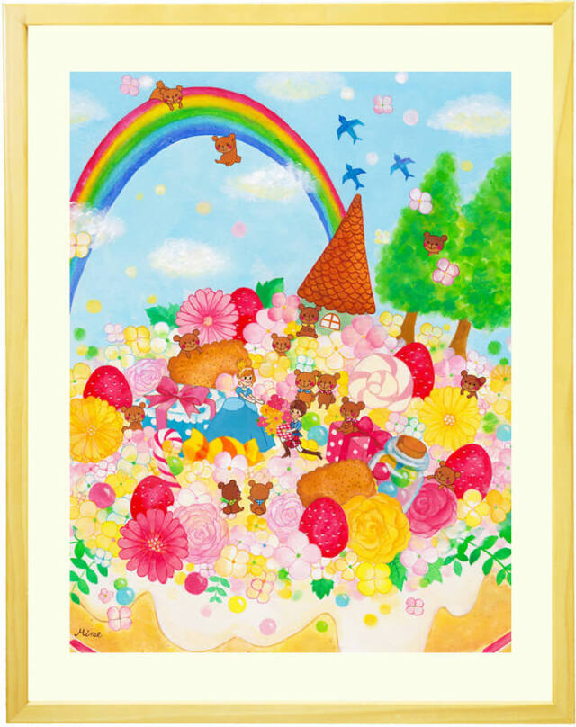 絵画 シンデレラの絵 お姫様 「幸せを花束に込めて」 ディズニーが好き