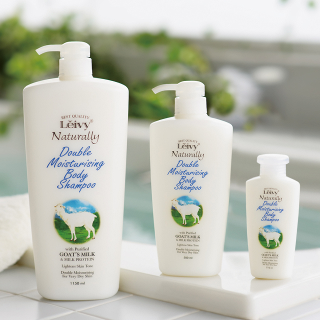 ボディシャンプー1150ml＆詰替900mlセット（ゴートミルク）｜Leivy