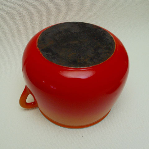 ヴィンテージ・ルクルーゼ鍋 （ビーンズポット）オレンジグラデーション