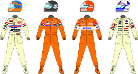 ミュージアムコレクション 1/20 F1 ドライバー セット T3/BT46/M23