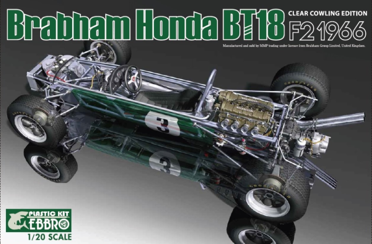 エブロ 1/20 プラモデル ブラバム BT18 ホンダ F2 1966 チャンピオン J