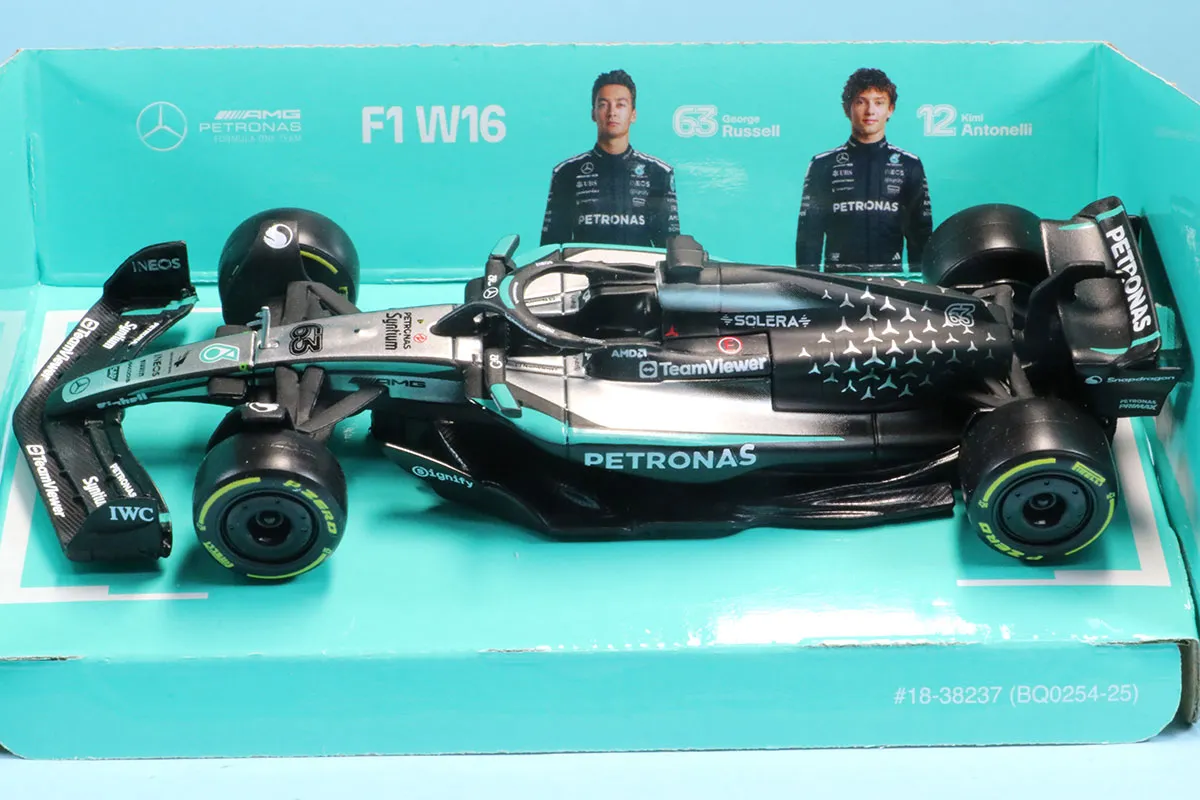 予約] ブラーゴ 1/43 メルセデス-AMG ペトロナス F1チーム W16 2025