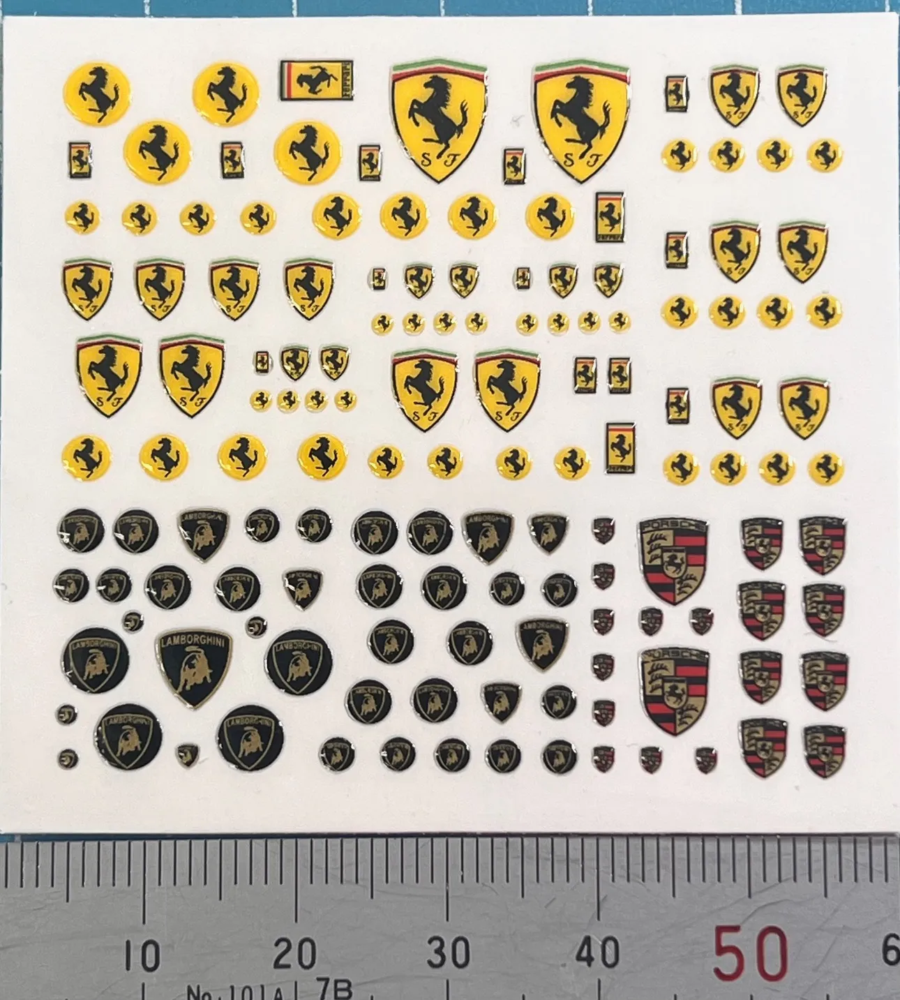 MSMクリエイション 1/12 1/18 1/24 1/43 エンブレム立体ステッカー