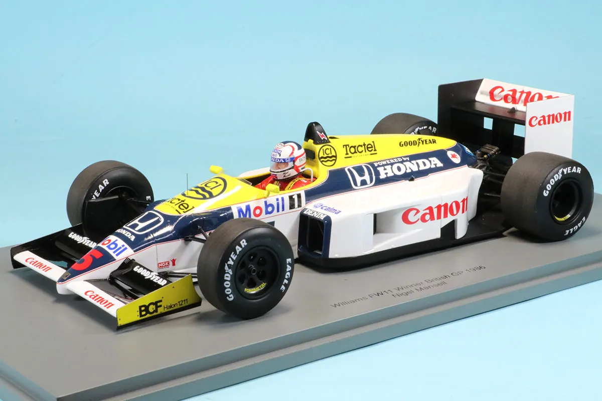 スパーク 1/18 ウィリアムズ FW11 イギリスGP 1986 N.マンセル 18S738