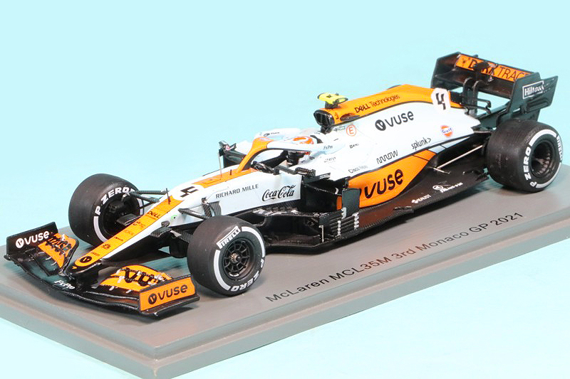 スパーク 1/43 マクラーレン MCL35M モナコGP 2021 3rd L.ノリス With