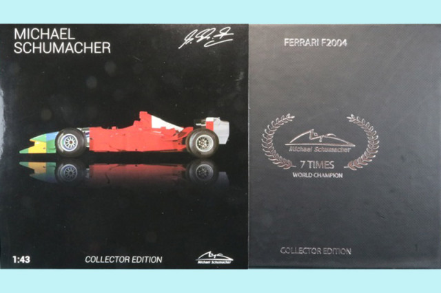 シューマッハショップ特注イクソ 1/43 フェラーリ F2004 日本GP 2004
