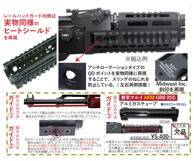 WII TECH Midwest Industries Alpha 10inchタイプ Quad レールハンド