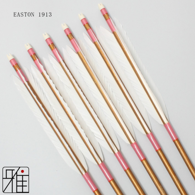 弓道 弓具 近的用 ジュラ矢 ホワイトグース 1913｜6本組 【19803】