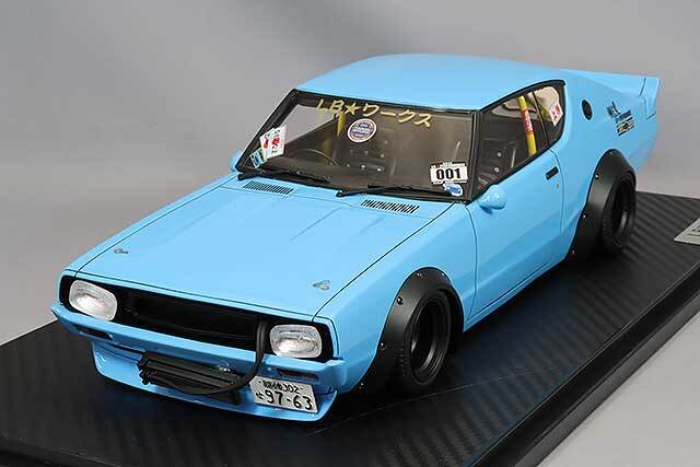 イグニッションモデル 1/18 LB-WORKS ケンメリ 2Dr ライトブルー
