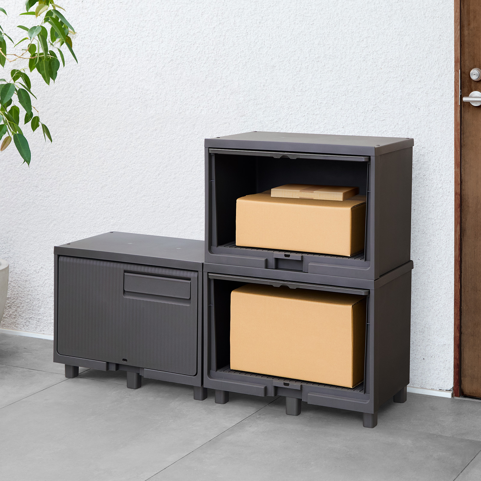 積み重ねても受け取れる宅配ボックス テンマフィッツワールド