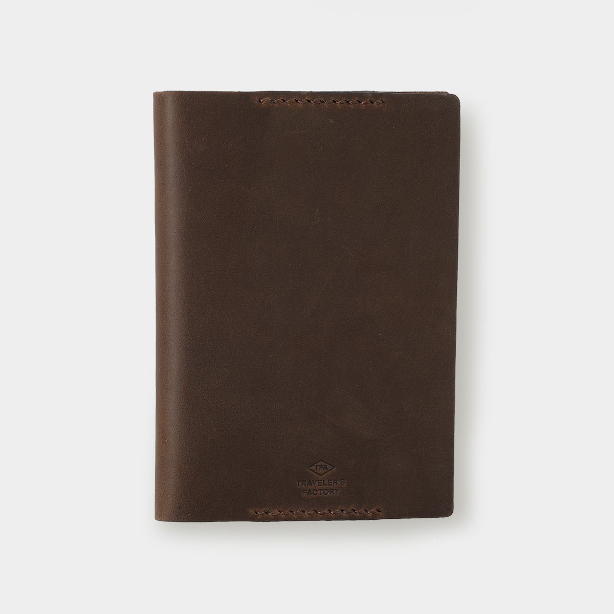 TF レザーブックカバー 文庫 茶 (07100560)