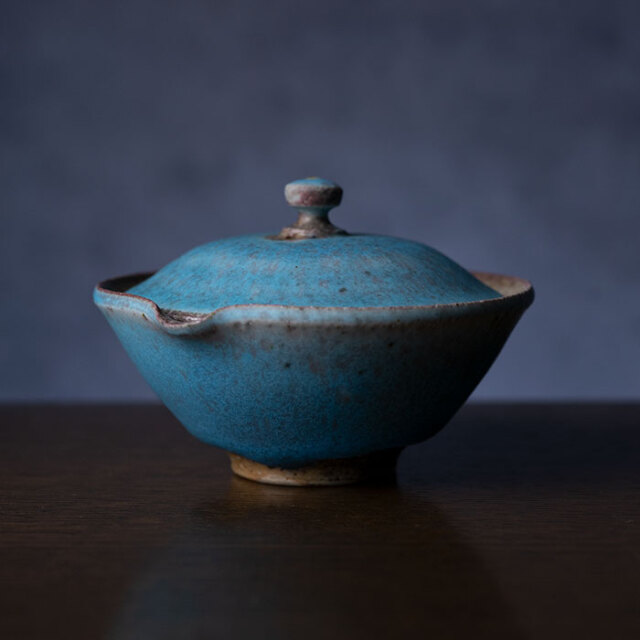 茶器 |【共箱付】青絞り出し (SOY-575) 作家「山田想」