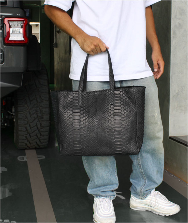 ダイヤモンドパイソン トートバッグ ビジネス バッグ トート 手提げ 本