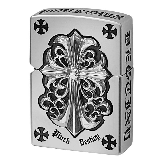 Zippo ジッポー クロス 十字架 フルメタル ジャケット シルバー Full