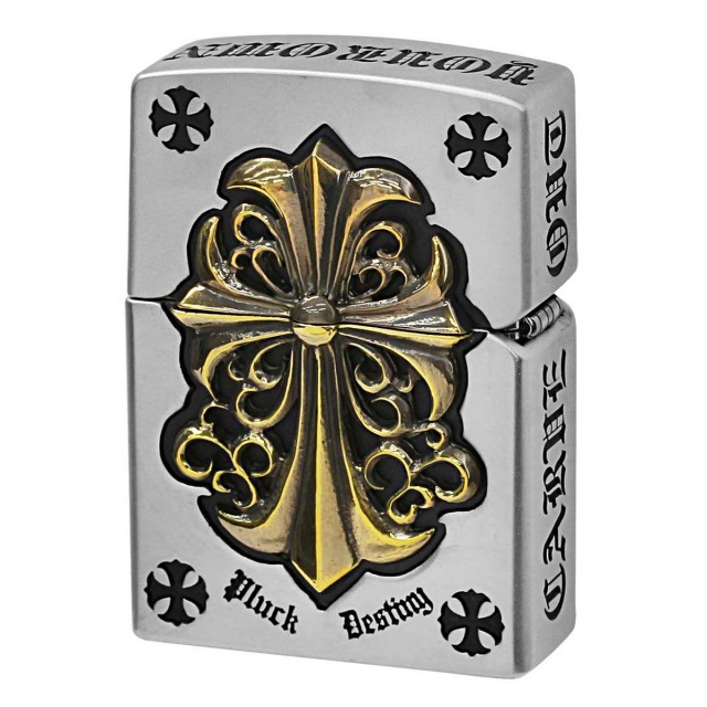 Zippo ジッポー クロス 十字架 フルメタル ジャケット ゴールド Full