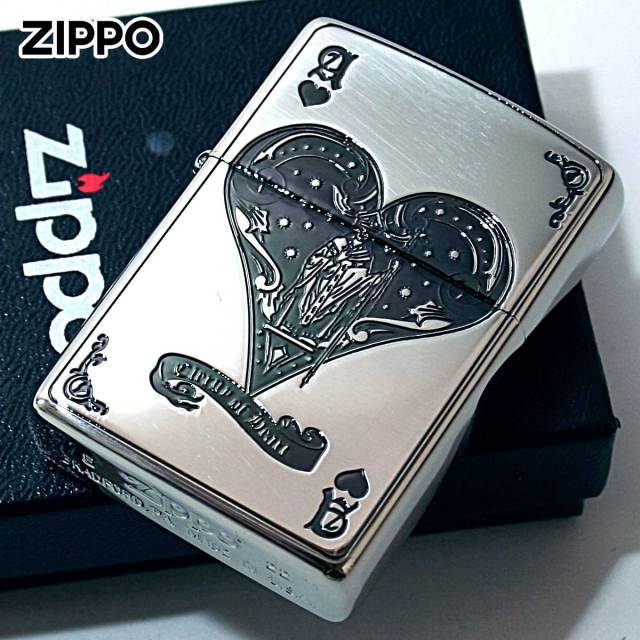 Zippo ジッポー デビル トランプ ハート シルバー Devil Trump