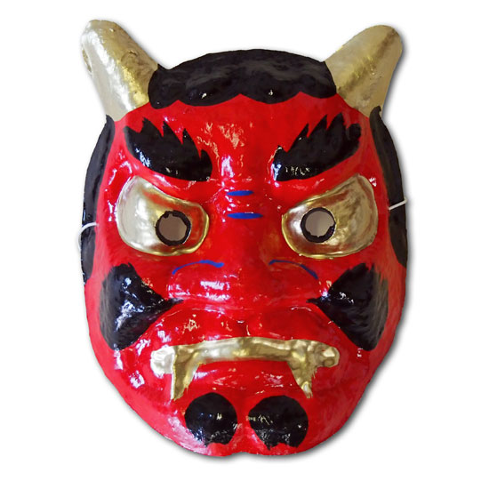 寿賀面 鬼面（赤鬼・青鬼）